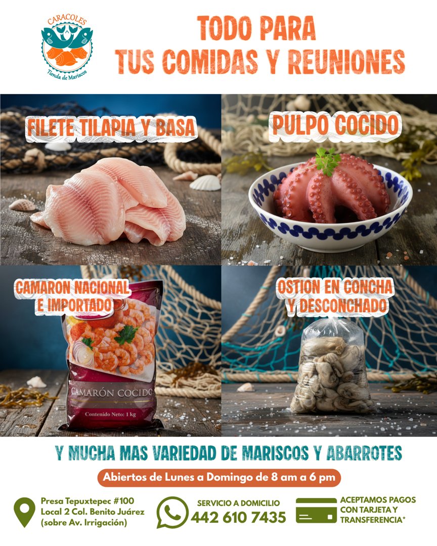 Anuncio de Caracoles - Tienda de Mariscos: tienda de mariscos