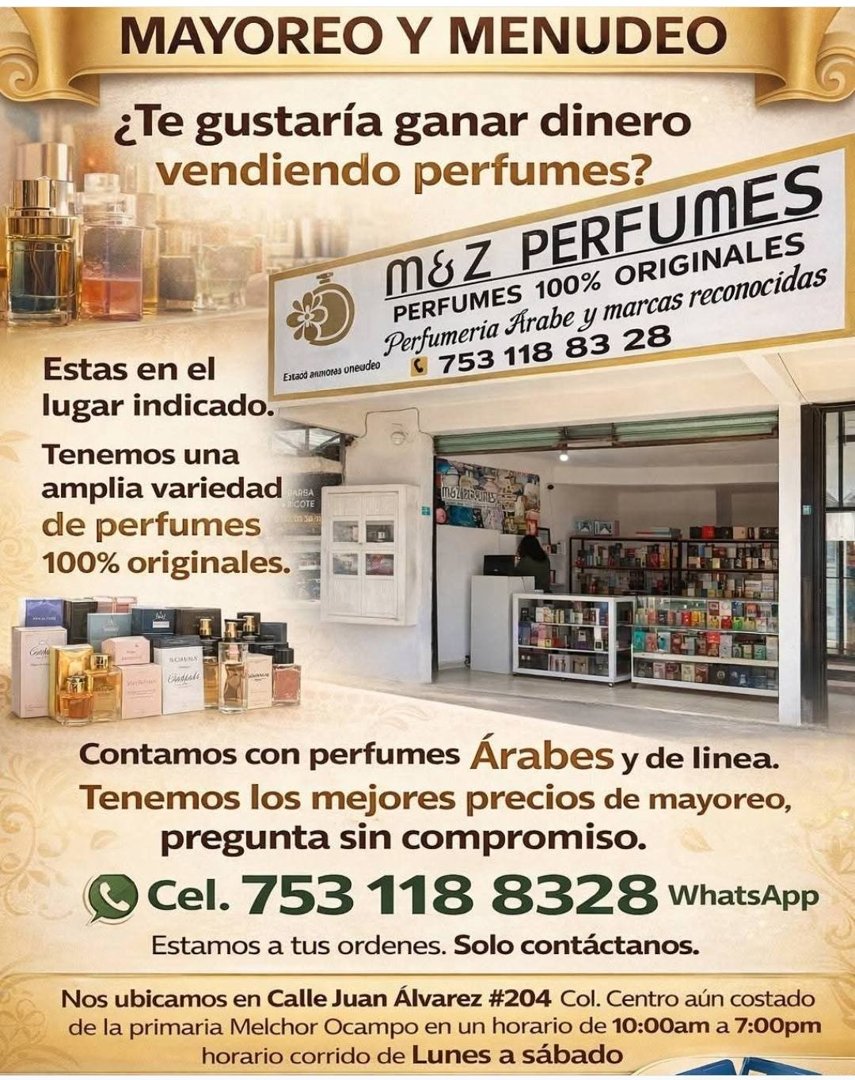 Anuncio de M&Z Perfumes LZC: Perfumería de perfumes 100% originales