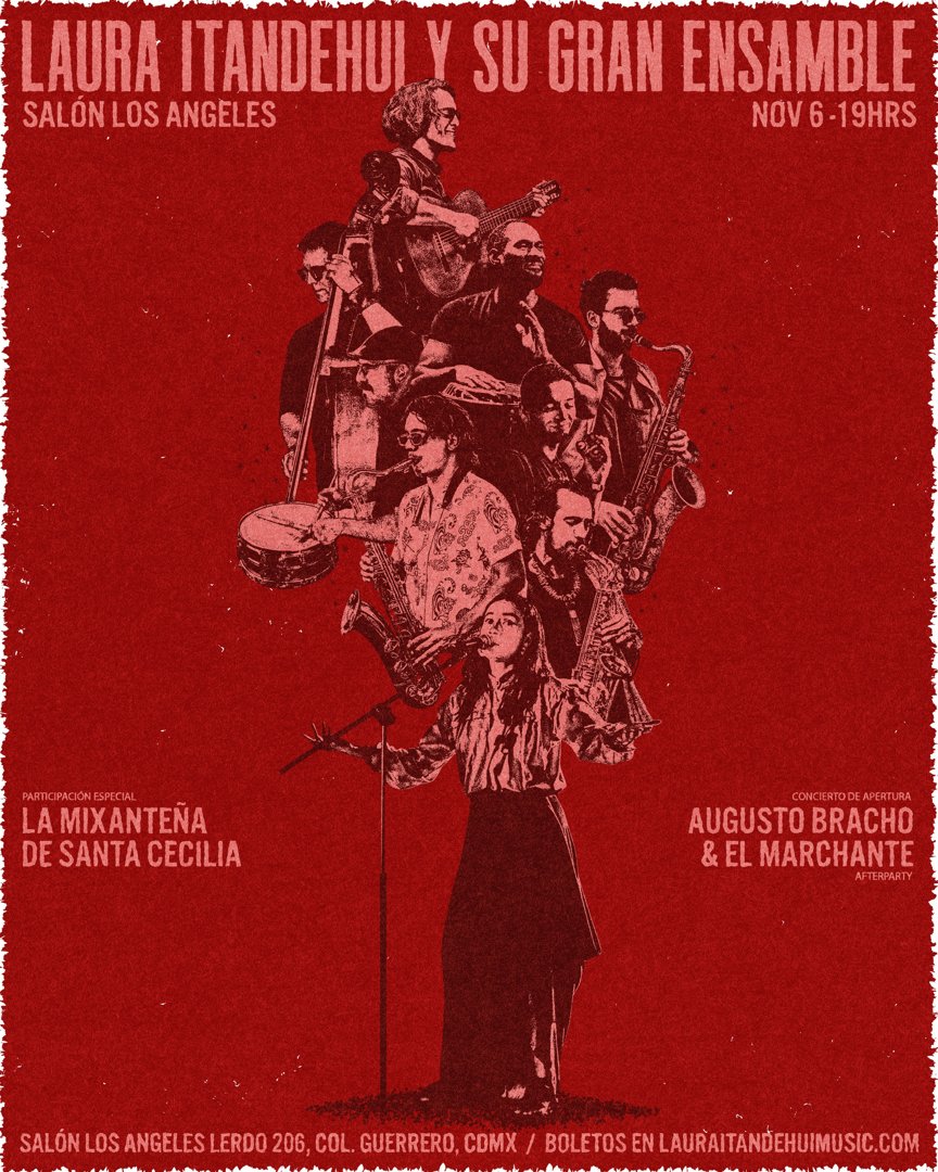 Anuncio de Laura Itandehui: concierto musical
