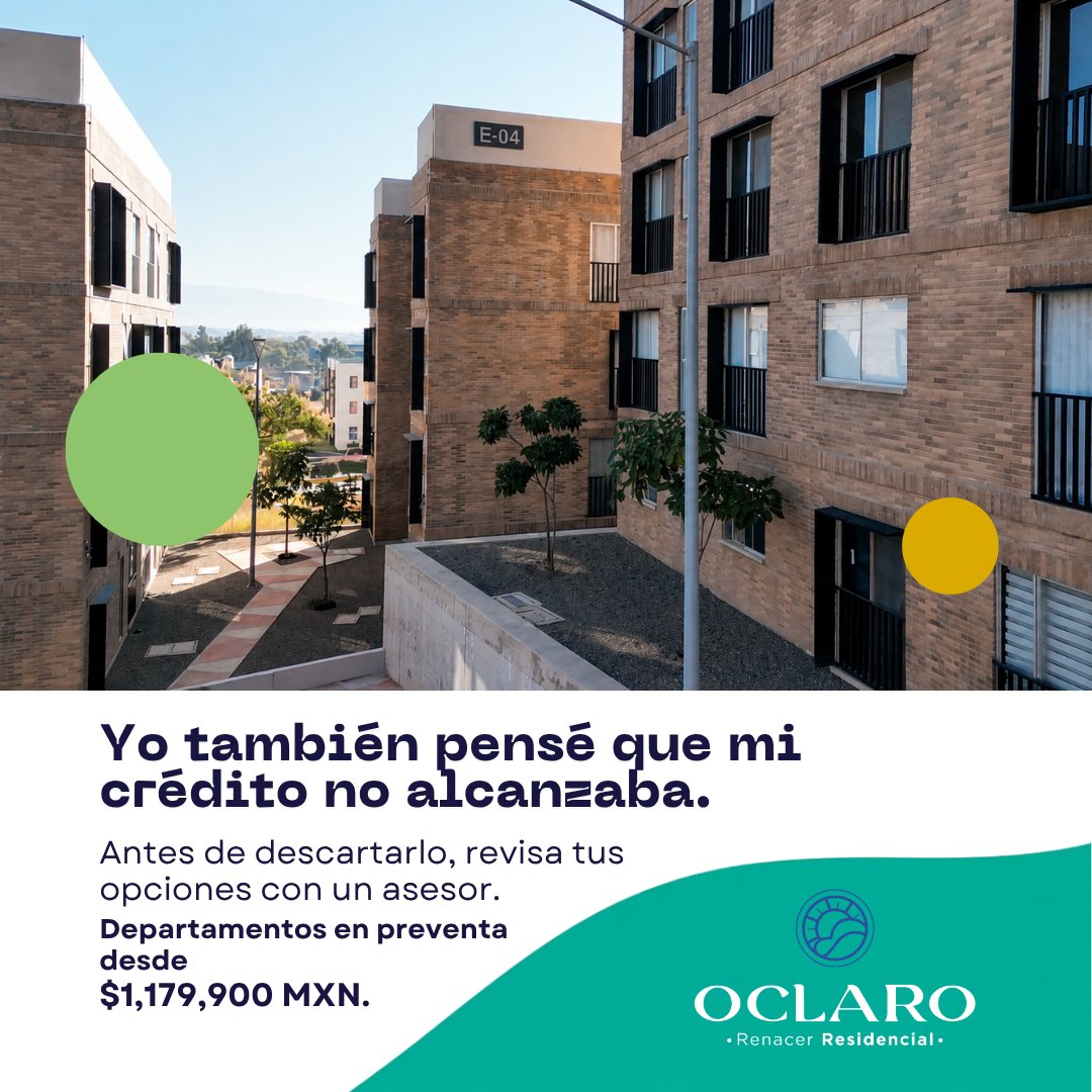 Anuncio de Oclaro Residencial: departamentos en preventa