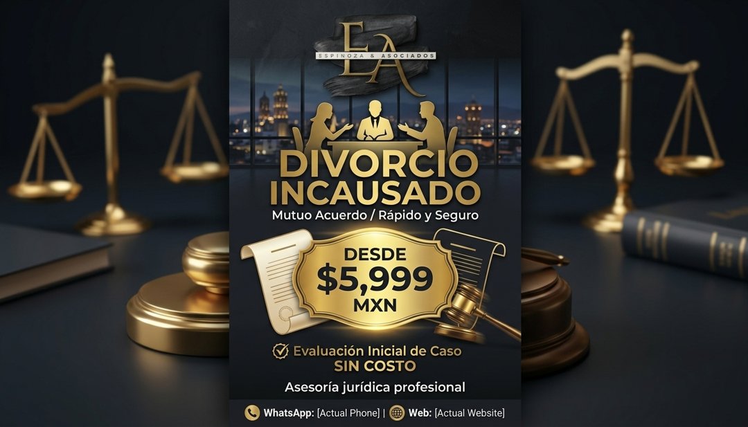 Anuncio de Corporativo Jurídico Espinoza & Asociados.: Asesoría jurídica profesional para divorcio incausado (mutuo acuerdo)