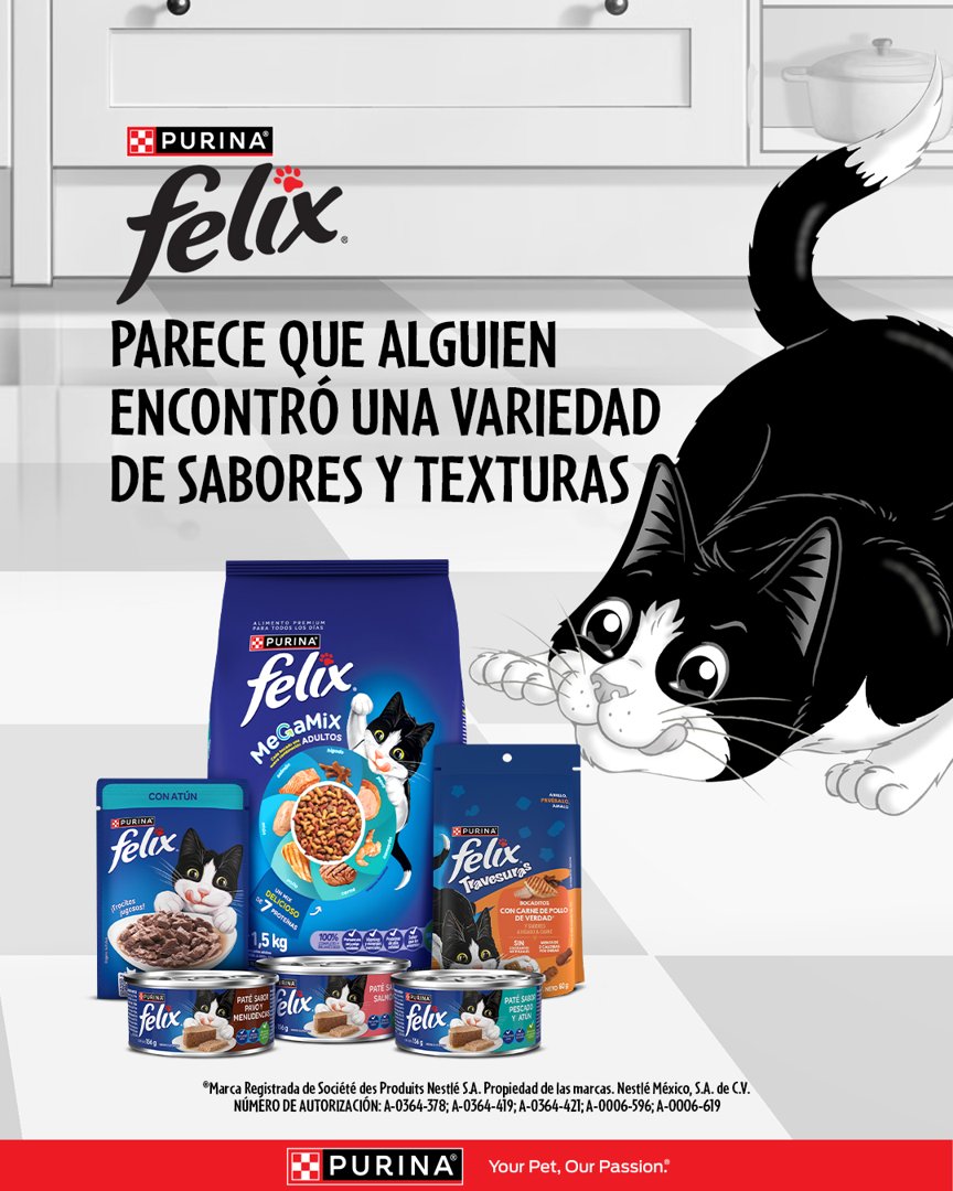 Anuncio de Purina Felix: Alimento para gatos