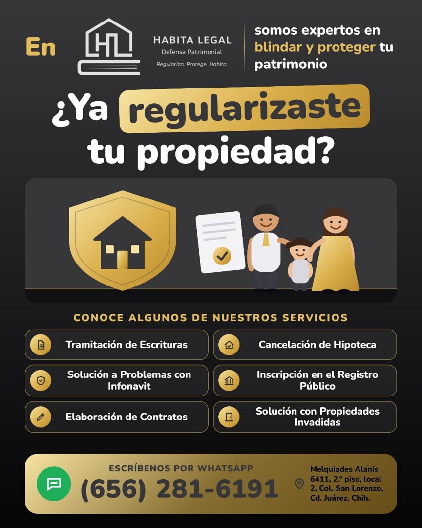 Anuncio de Habita Legal: Defensa Patrimonial