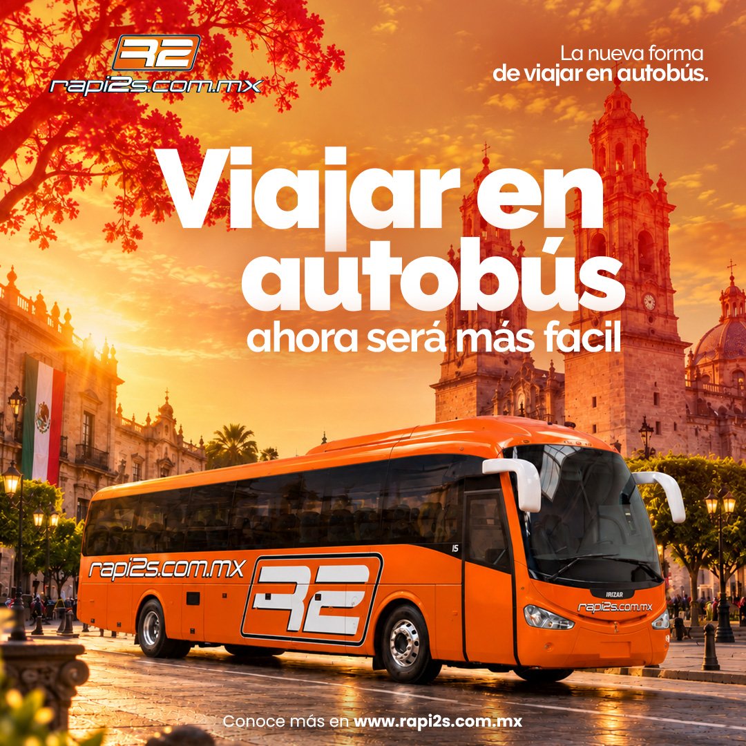 Anuncio de Rápidos de Colima: transporte en autobús