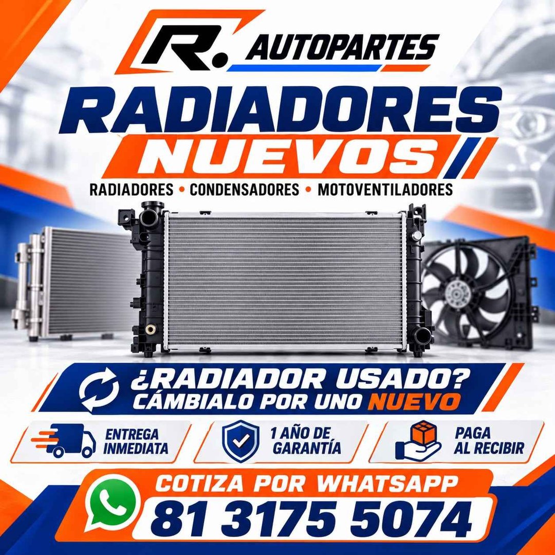 Anuncio de Luis A. Nuncio: radiadores, condensadores y motoventiladores