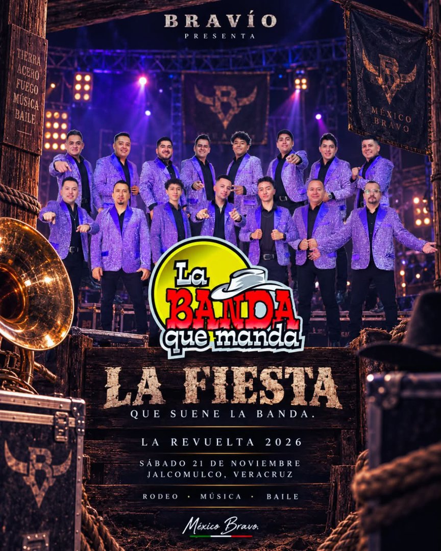 Anuncio de Bravío: Evento de rodeo, música y baile