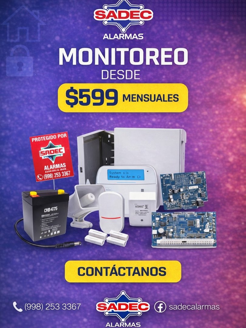 Anuncio de SADEC Alarmas