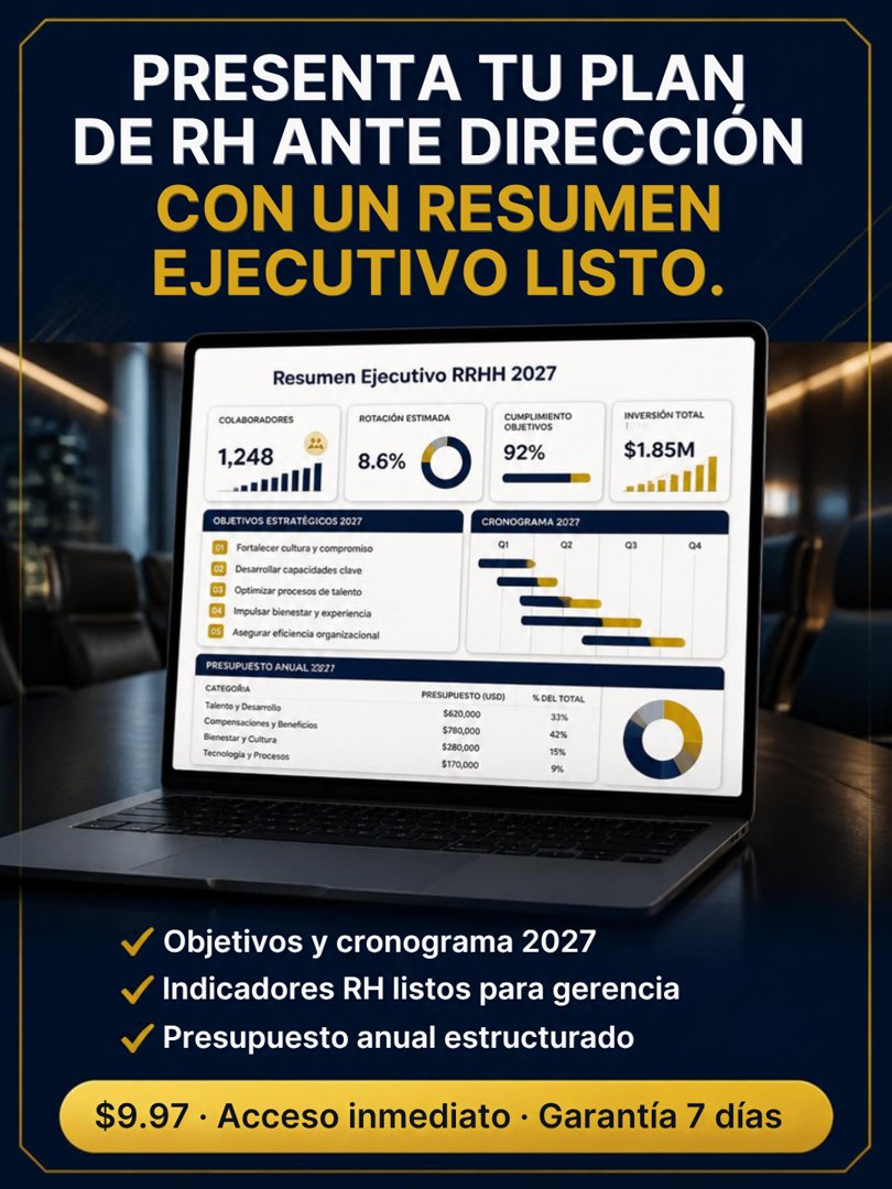 Anuncio de acciona: Resumen ejecutivo de planificación de RRHH 2027