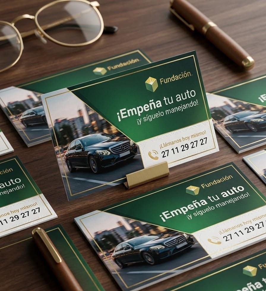 Anuncio de Fundación Donde C2: empeño de auto