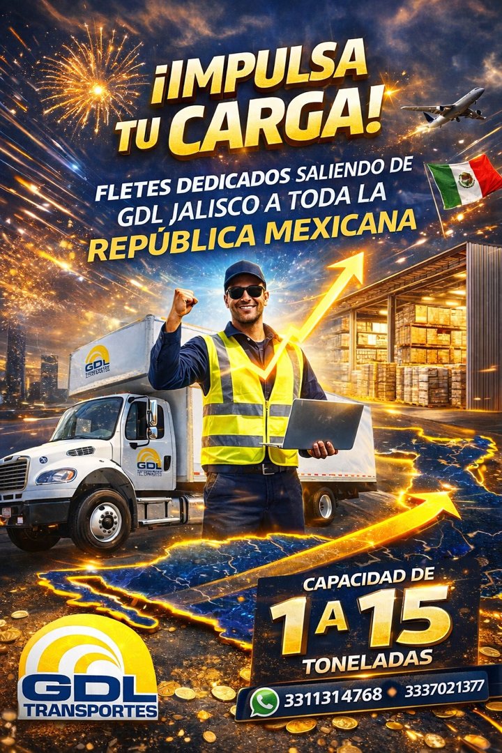 Anuncio de Fletes Guadalajara transportes