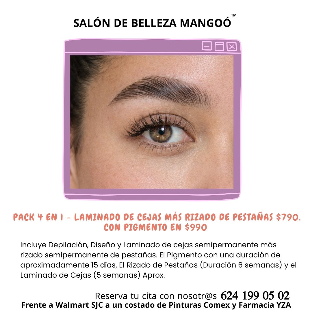 Anuncio de Salón de Belleza Mangoó: Pack 4 en 1 de belleza
