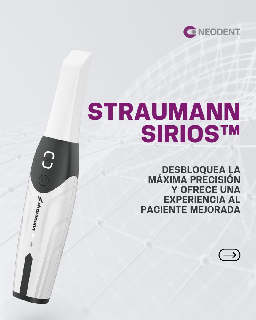 Anuncio de Neodent: Escáner intraoral Straumann SIRIOS