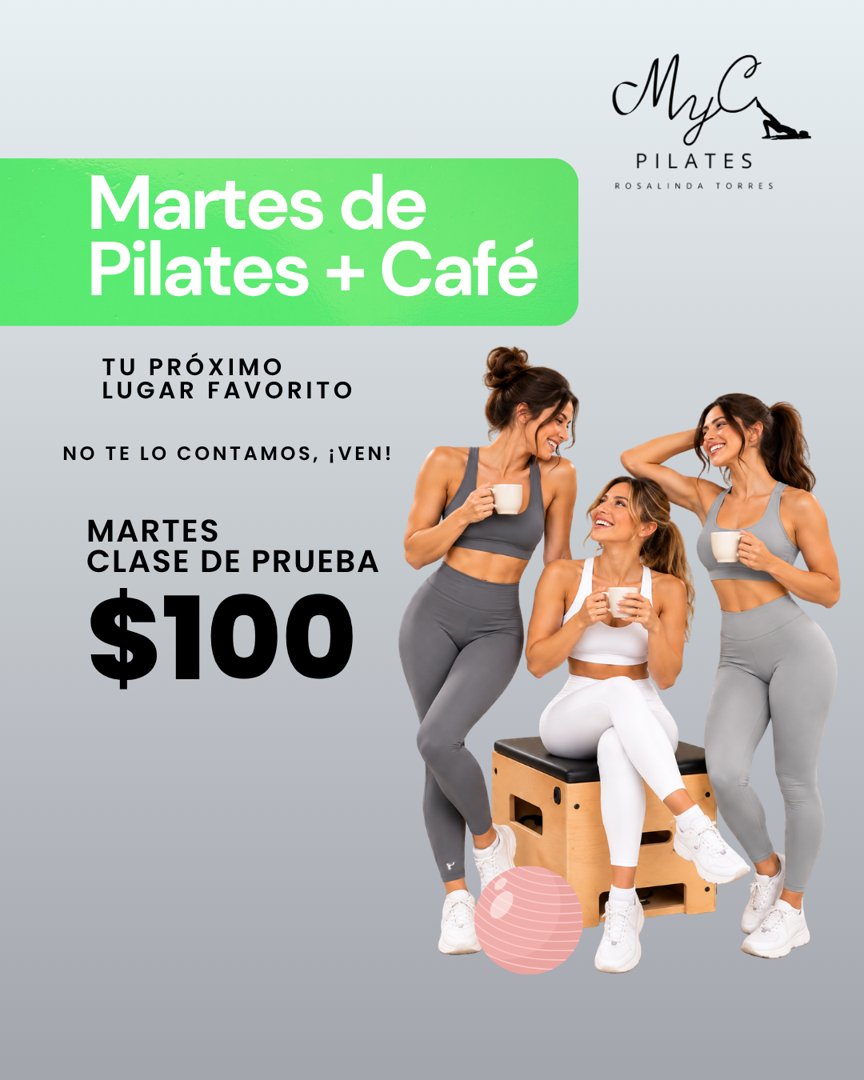 Anuncio de Mente y Cuerpo Pilates: clase de prueba de Pilates