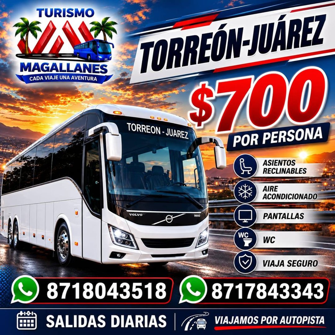 Anuncio de Turismo Magallanes: viaje en bus