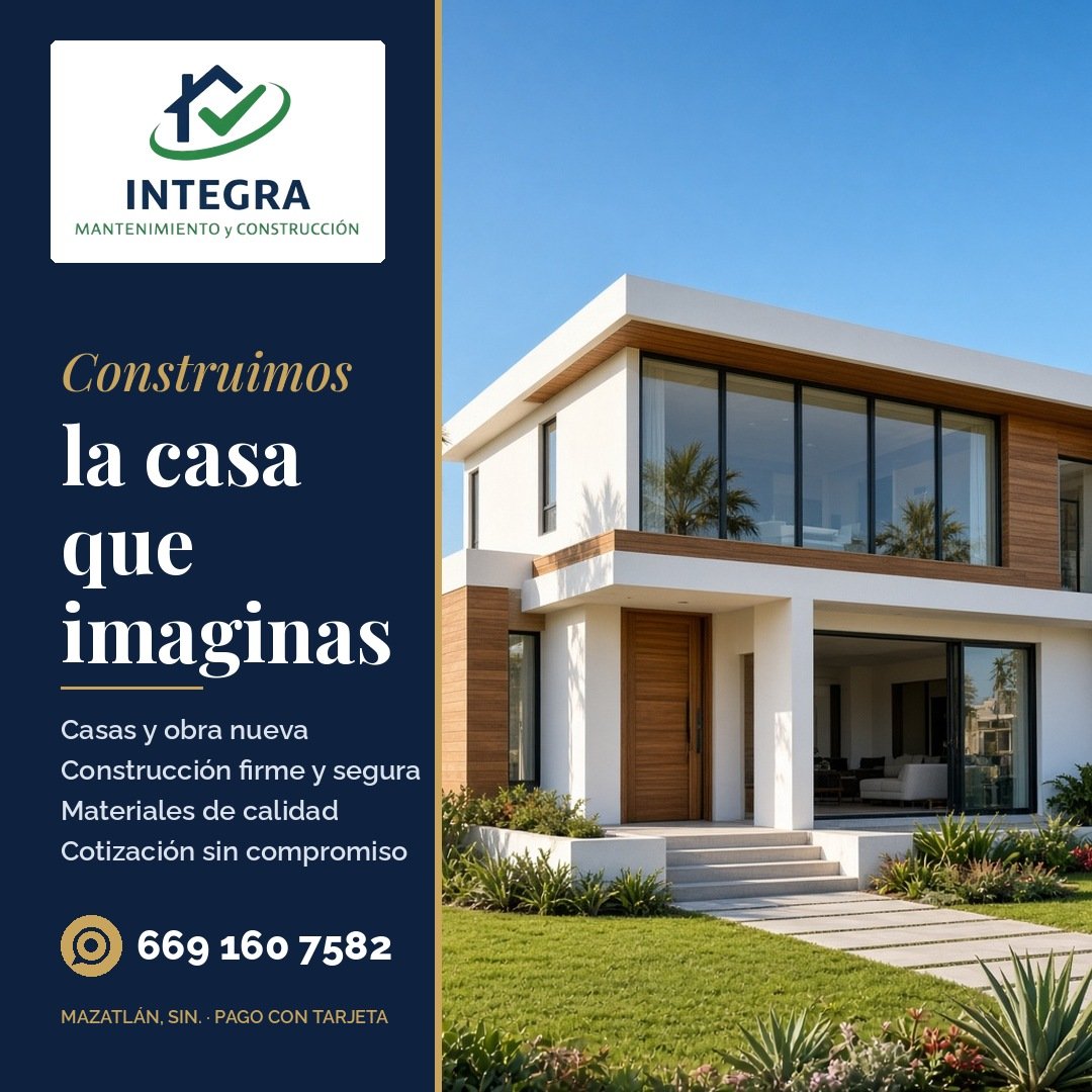 Anuncio de Integra Mantenimiento y Construccion: Construcción de casas y obra nueva