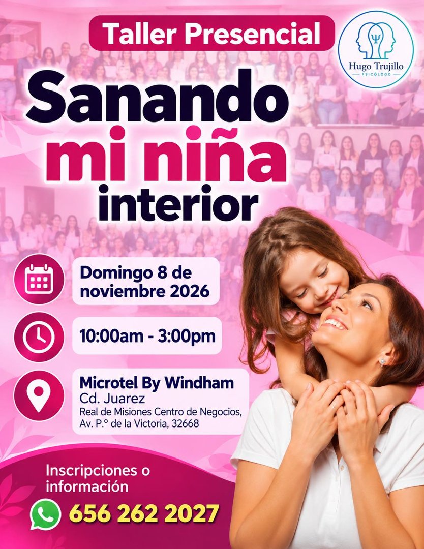 Anuncio de Psicólogo Hugo Trujillo: Taller presencial de sanación emocional