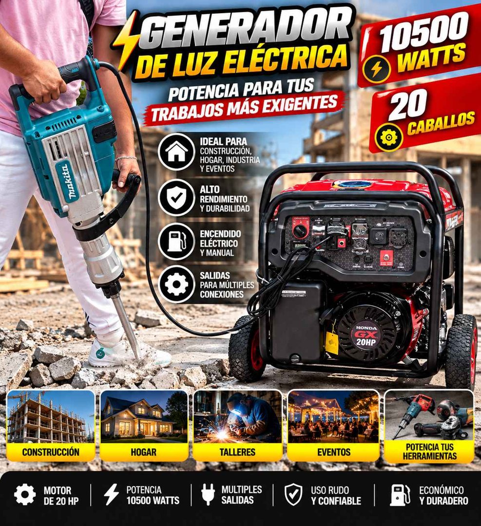 Anuncio de Pao Sanchez: Generador de luz eléctrica