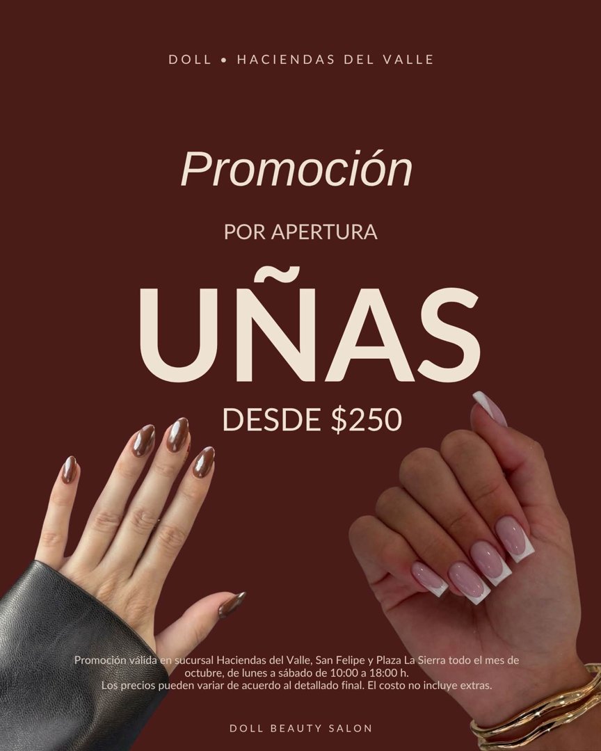 Anuncio de Doll Nails: uñas