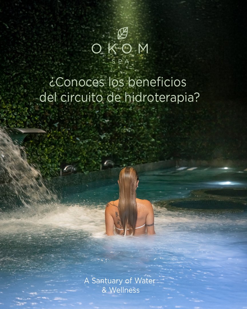 Anuncio de OKOM Spa: circuito de hidroterapia