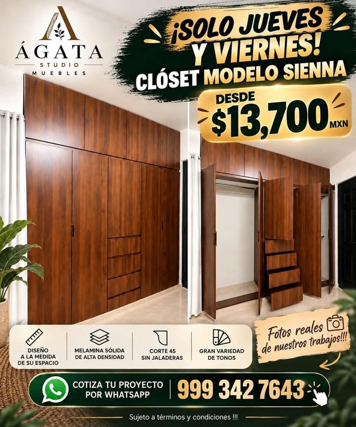 Anuncio de Ágata Studio Muebles: Clóset modelo Sienna
