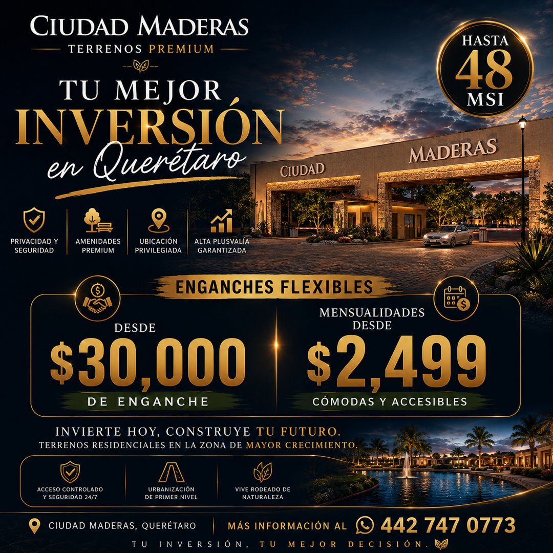 Anuncio de Visión Inmobiliaria 360: terrenos residenciales