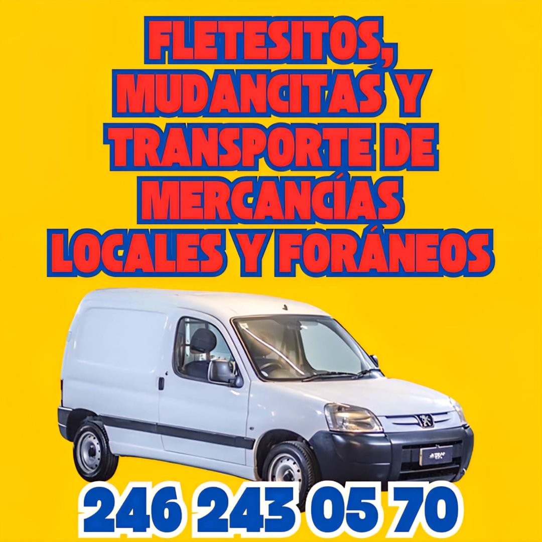 Anuncio de Fletesitos y Transportes Tlaxcala: Fletes y mudanzas