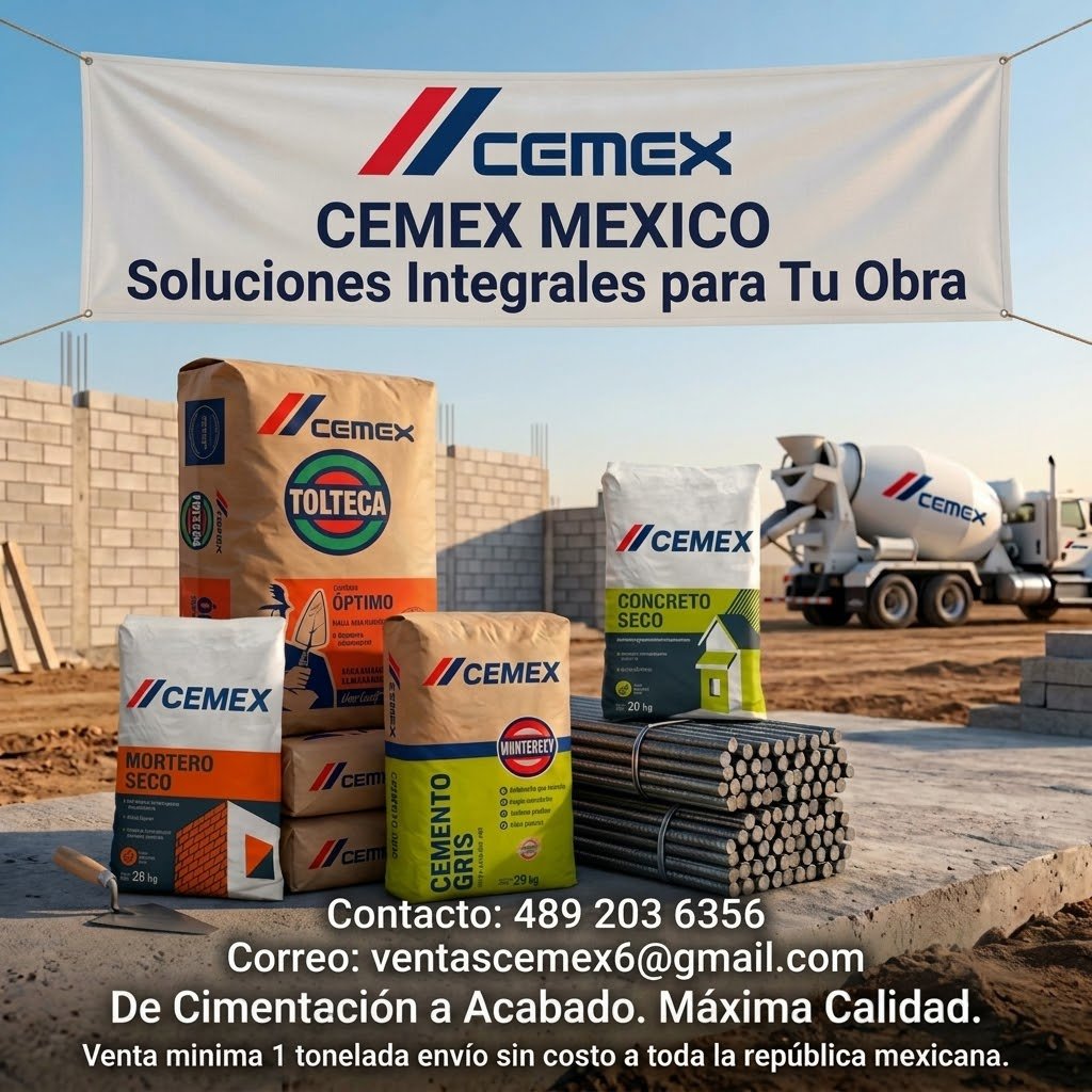 Anuncio de Cemex mexico: Materiales de construcción