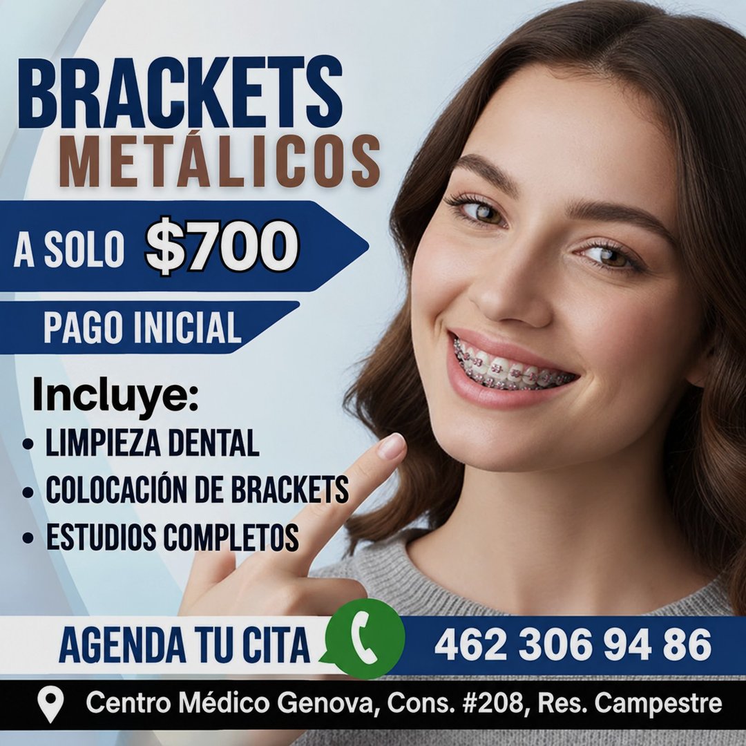 Anuncio de OrtodenTips: Brackets metálicos