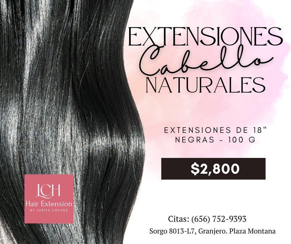 Anuncio de Lupita Chavez Hair Extensions: extensiones de cabello