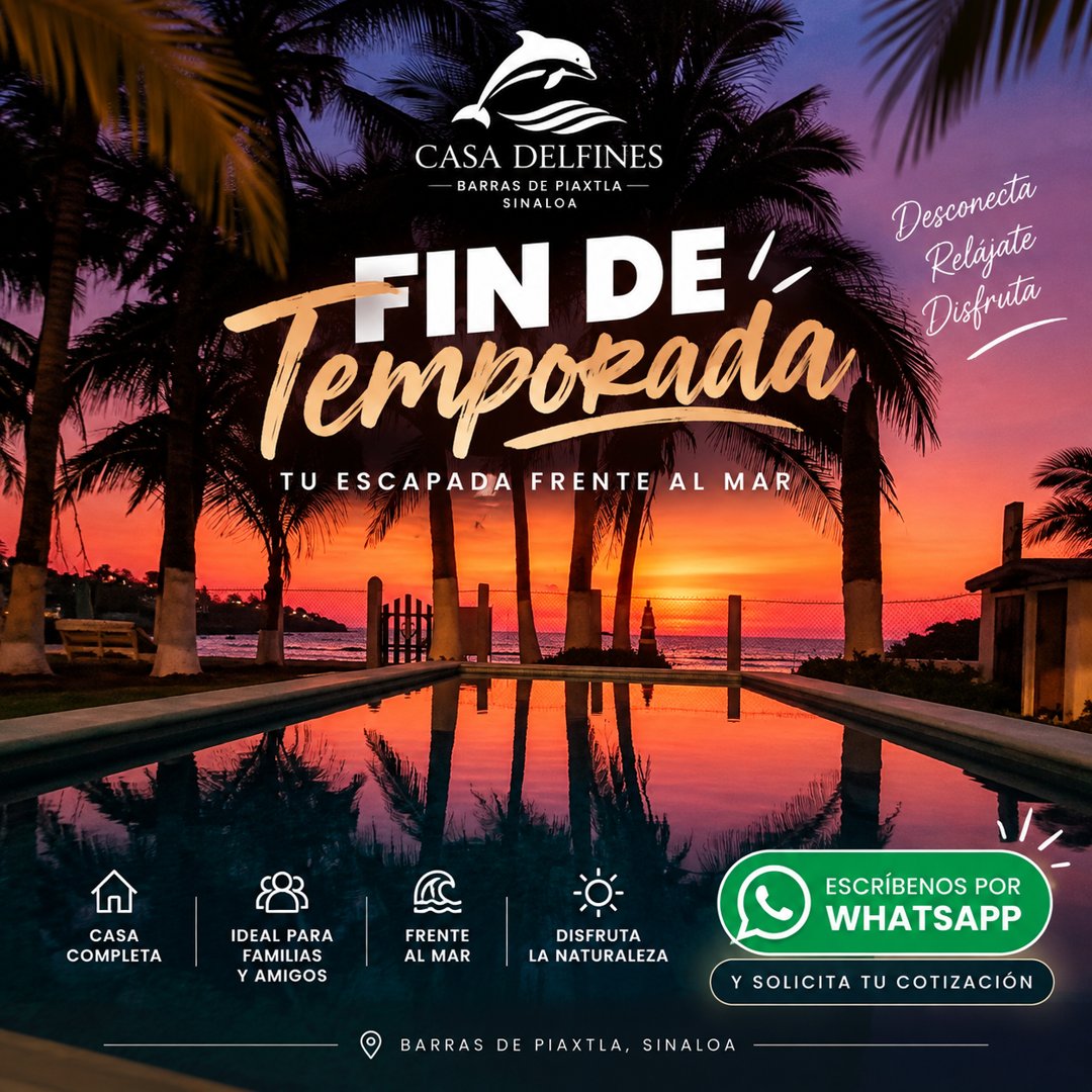 Anuncio de Casa Delfines: Hospedaje frente al mar
