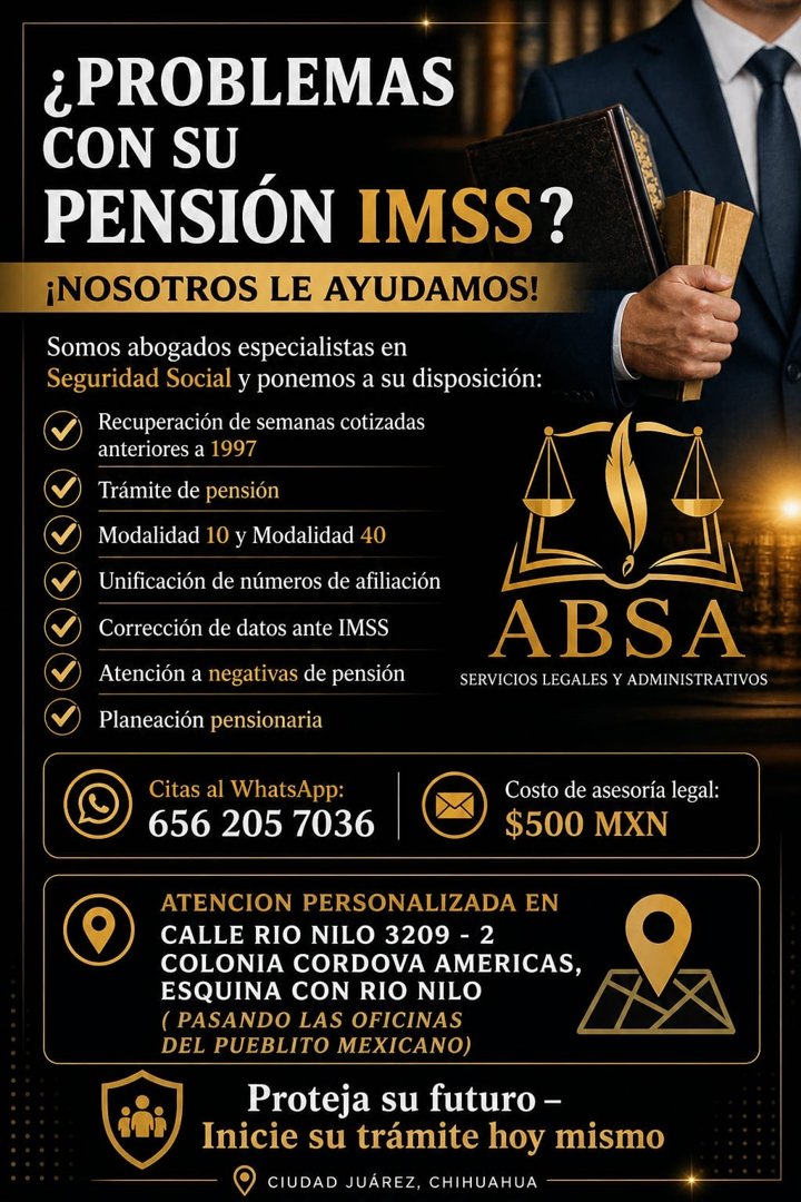 Anuncio de Pensiones IMSS: Abogados especializados en Seguridad Social IMSS