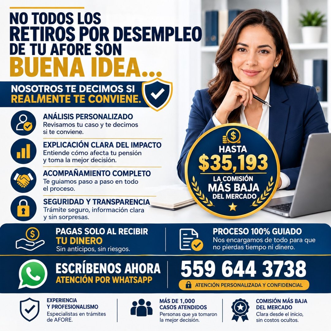 Anuncio de Despacho y Finanzas en Seguridad Social: Análisis y acompañamiento para retirar recursos de AFORE