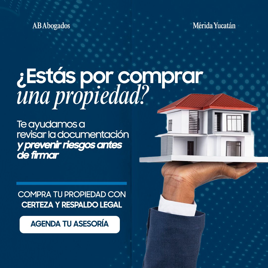Anuncio de AB Abogados: asesoría legal para compra de propiedad