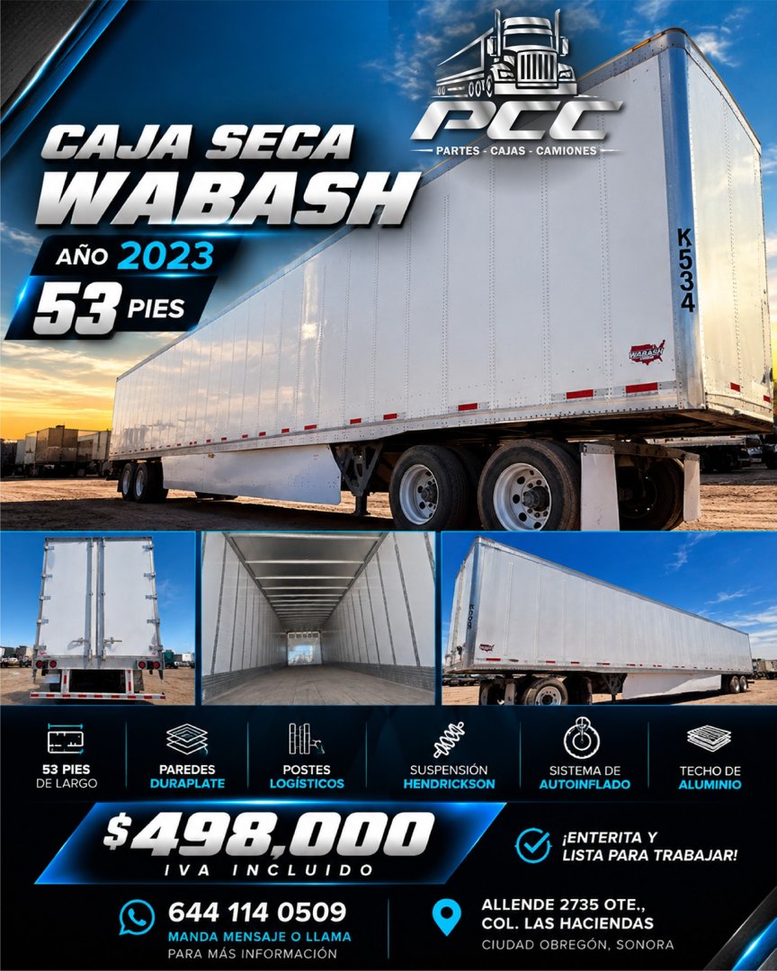 Anuncio de Partes CAJAS Y Camiones: caja seca