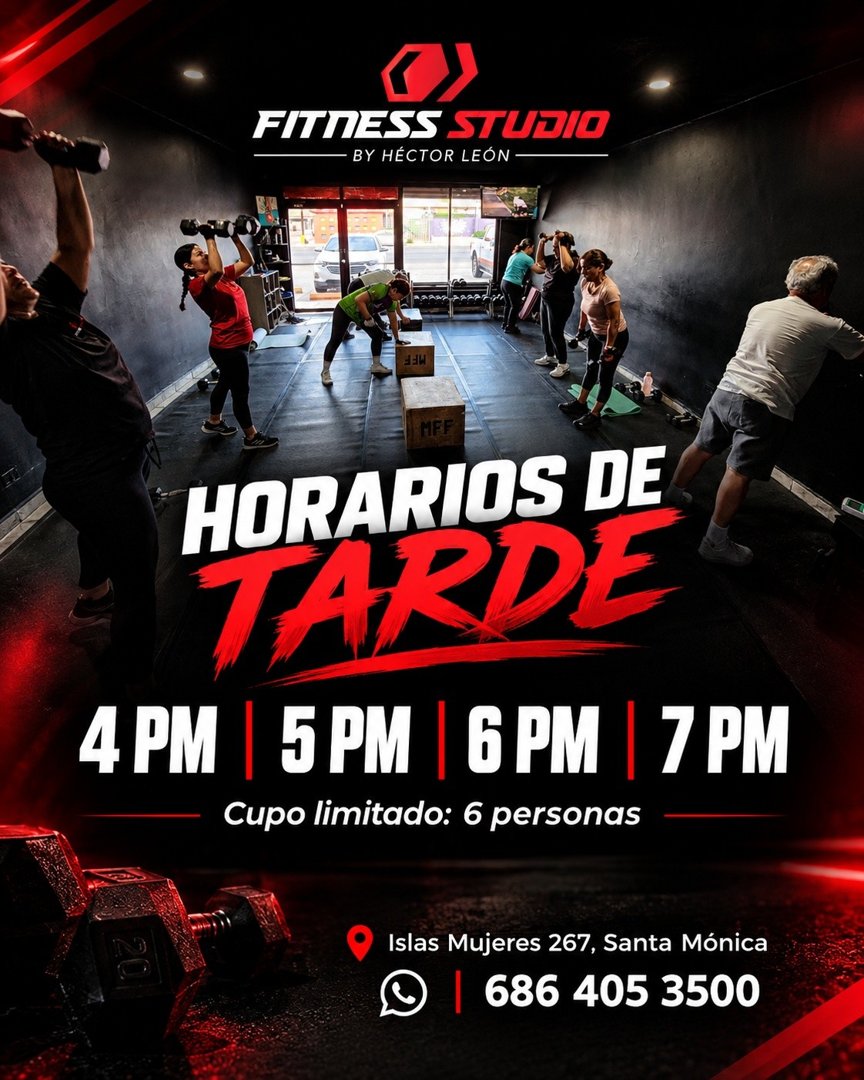 Anuncio de Fitness Studio