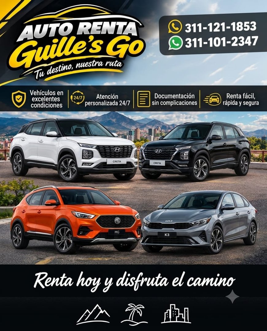 Anuncio de Auto Renta Guille's - GO: Renta de vehículos