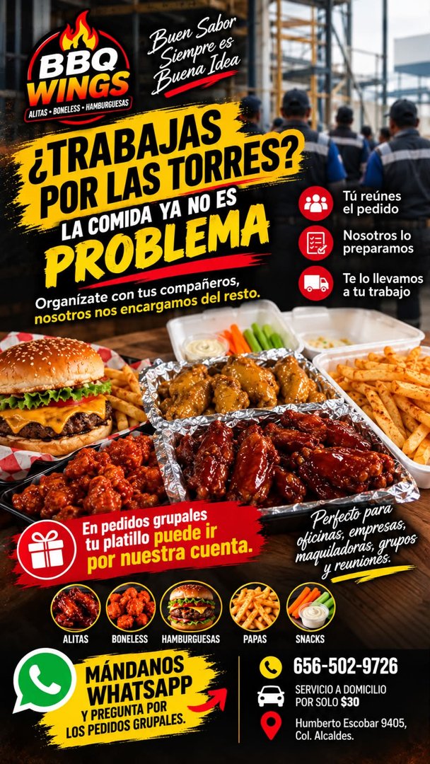 Anuncio de BBQ Wings, Boneless and More – by Rockets: comida para grupos