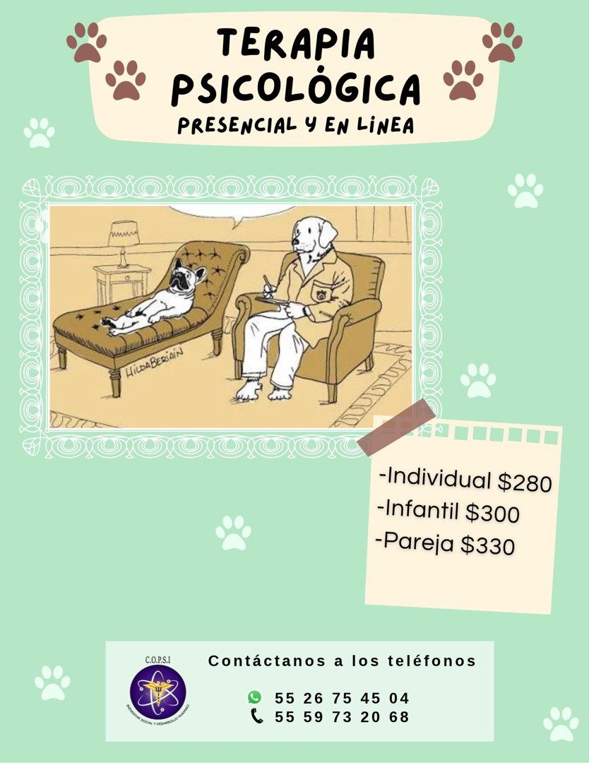 Anuncio de Copsi chalco: terapia psicológica
