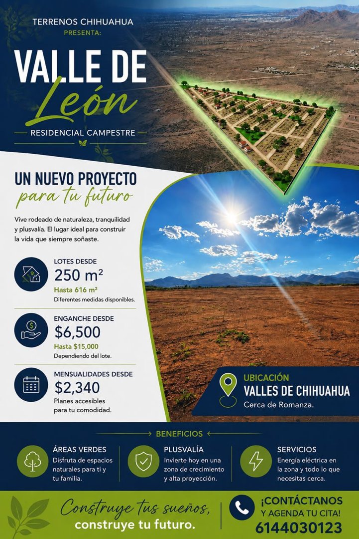 Anuncio de Terrenos Chihuahua: Terrenos residenciales campestres