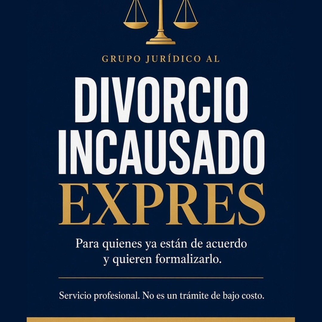 Anuncio de Grupo Juridico A&L: Divorcio incausado expres