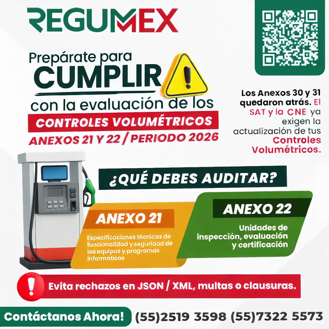 Anuncio de Regumex - Regulación y Cumplimiento Normativo: evaluación y certificación de los Anexos 21 y 22