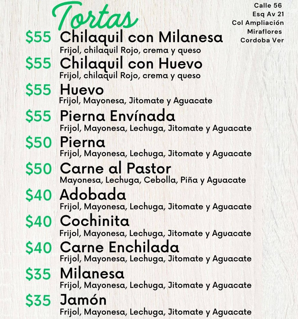Anuncio de Tortuga Torteria: tortas