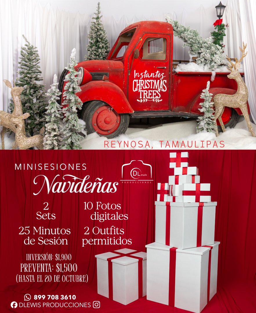 Anuncio de DLewis Producciones: Mini sesiones navideñas
