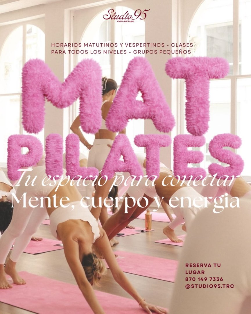 Anuncio de studio95.trc: Clases de Mat Pilates