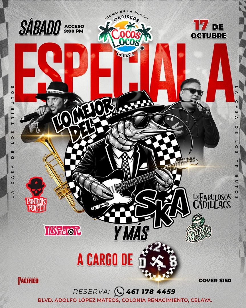 Anuncio de Desastre 28: Concierto de música ska