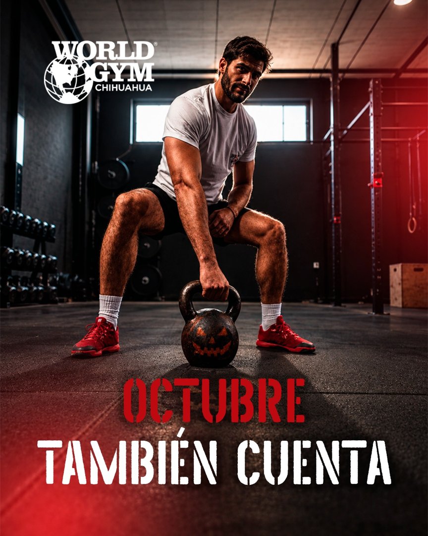 Anuncio de World Gym Chihuahua: gimnasio