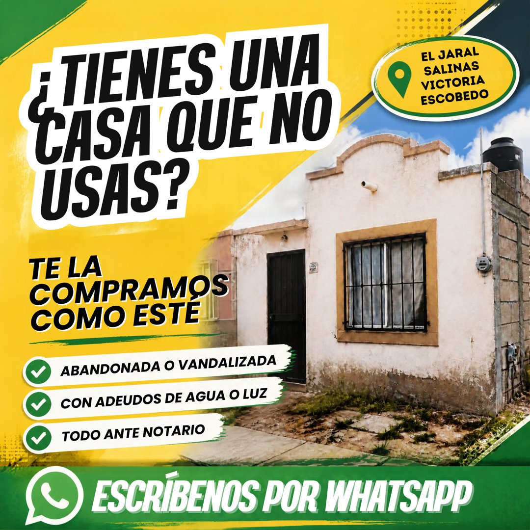 Anuncio de MAGA MX: compra de casas