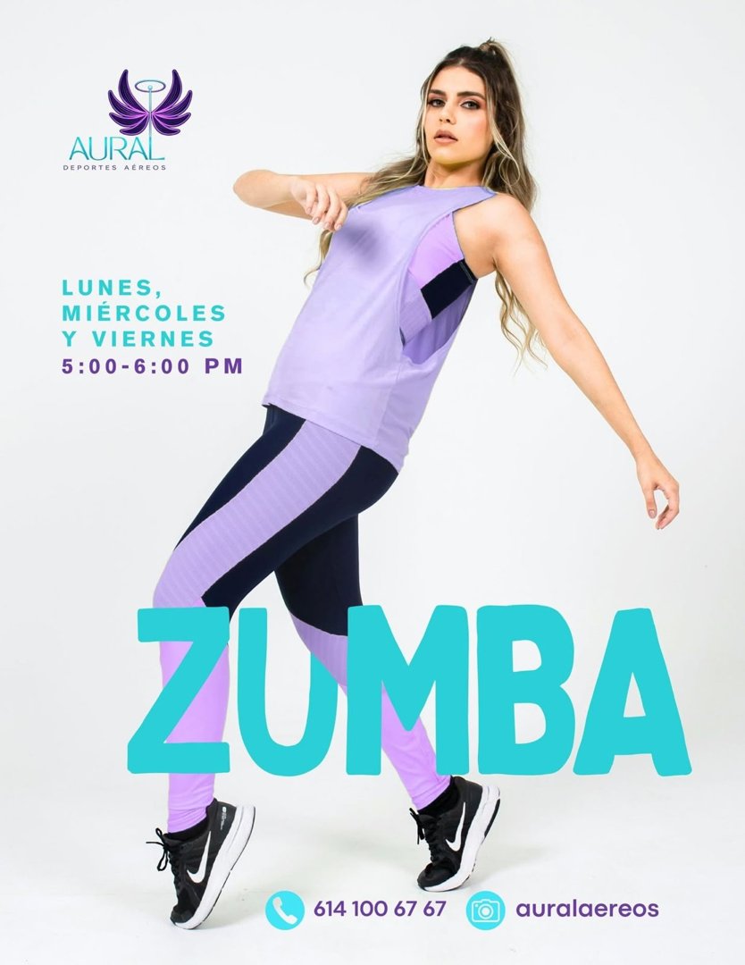 Anuncio de AURAL Aéreos: clases de Zumba
