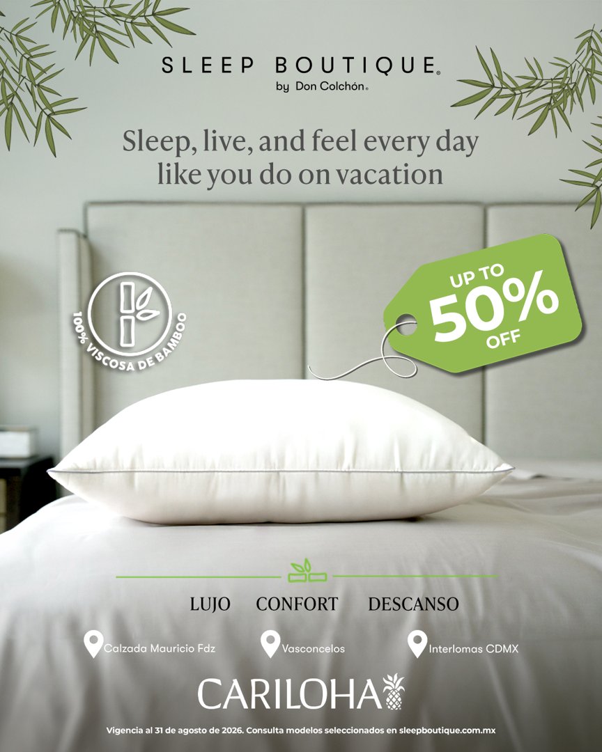 Anuncio de Sleep Boutique MX