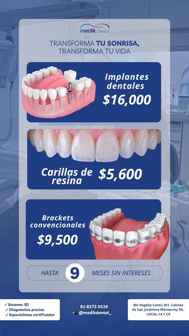 Anuncio de Medik Dental: odontología